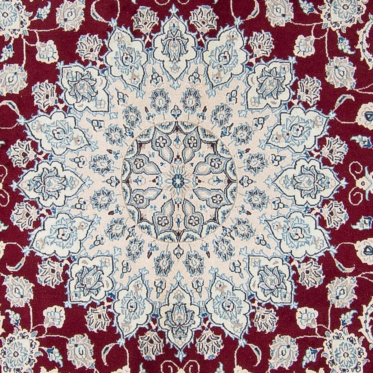 Perser Rug - Nain round  - 295 x 295 cm - dark red