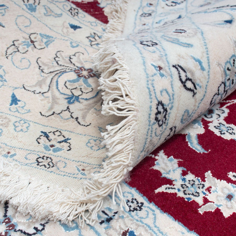 Perser Rug - Nain round  - 295 x 295 cm - dark red