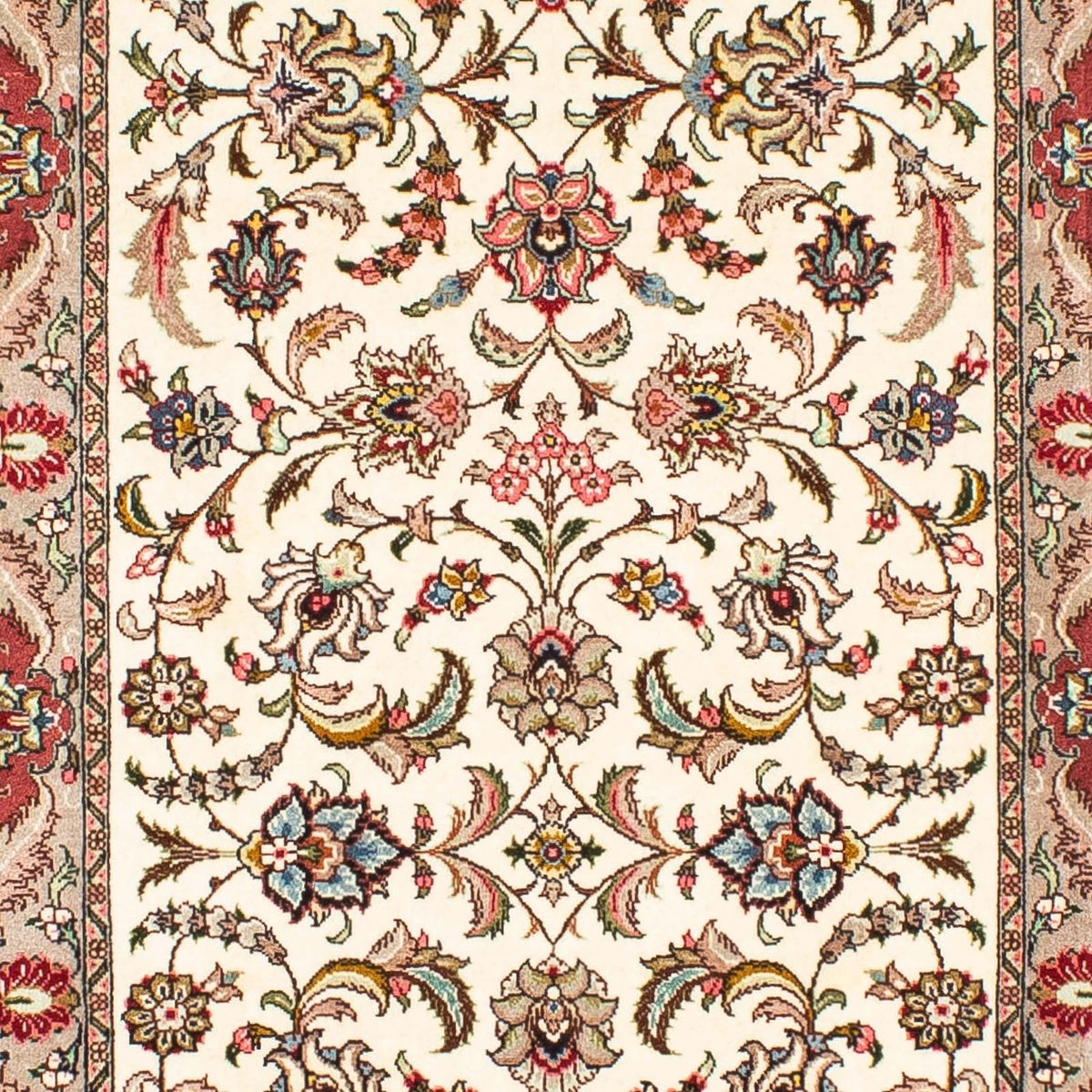 Runner Perser Rug - Tabriz - Royal - 298 x 72 cm - beige