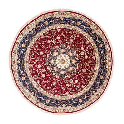 Perser Rug - Tabriz - Royal round  - 250 x 250 cm - dark red