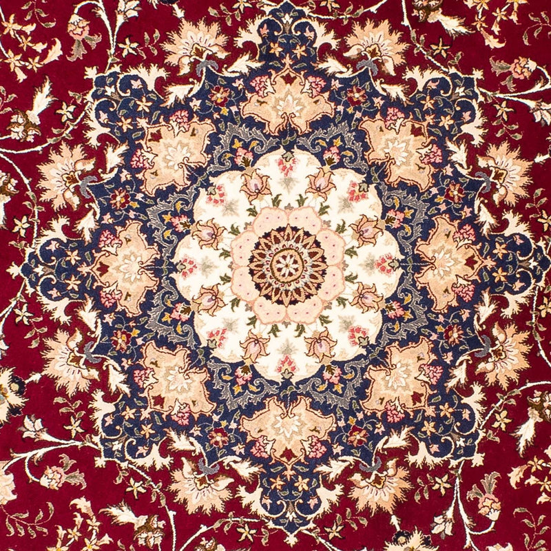 Perser Rug - Tabriz - Royal round  - 250 x 250 cm - dark red