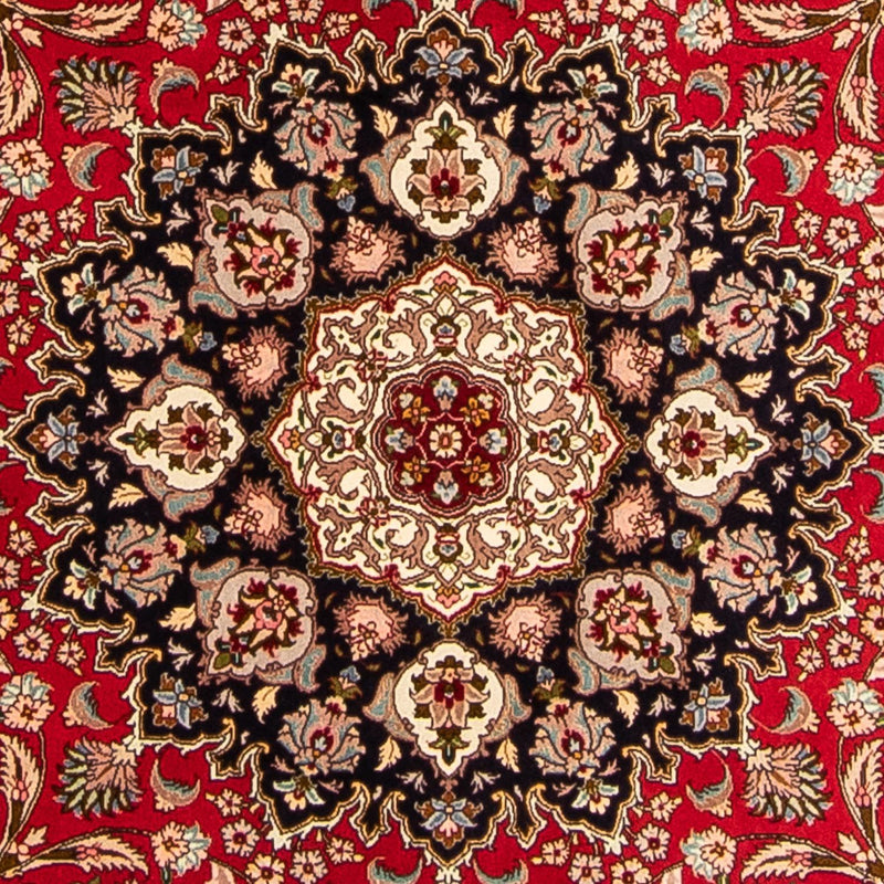 Perser Rug - Tabriz - Royal round  - 253 x 253 cm - dark red