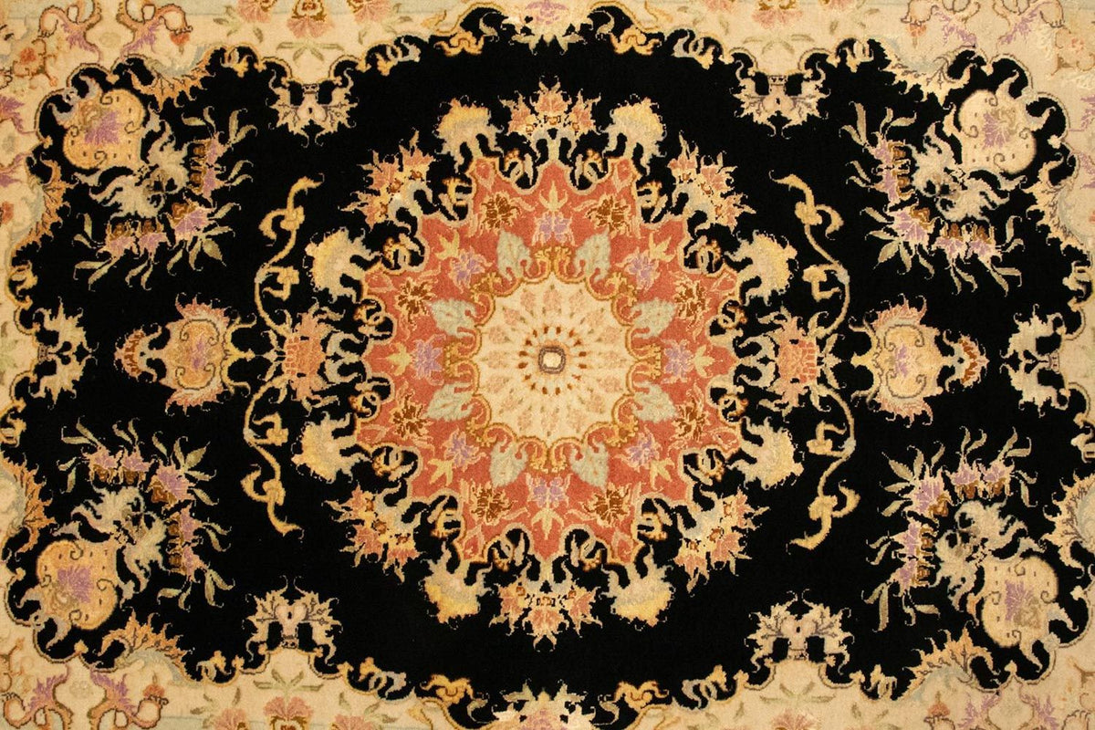 Perser Rug - Tabriz - Royal - 138 x 101 cm - black