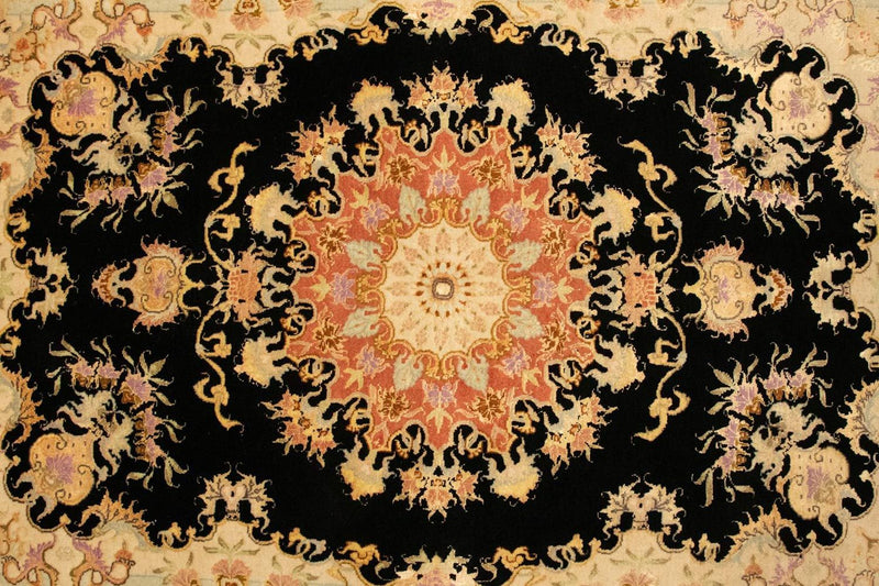 Perser Rug - Tabriz - Royal - 138 x 101 cm - black