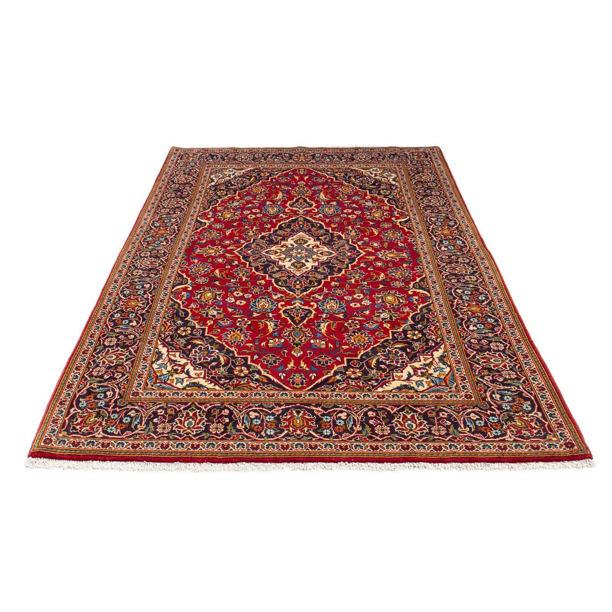 Perser Rug - Keshan - 226 x 137 cm - red