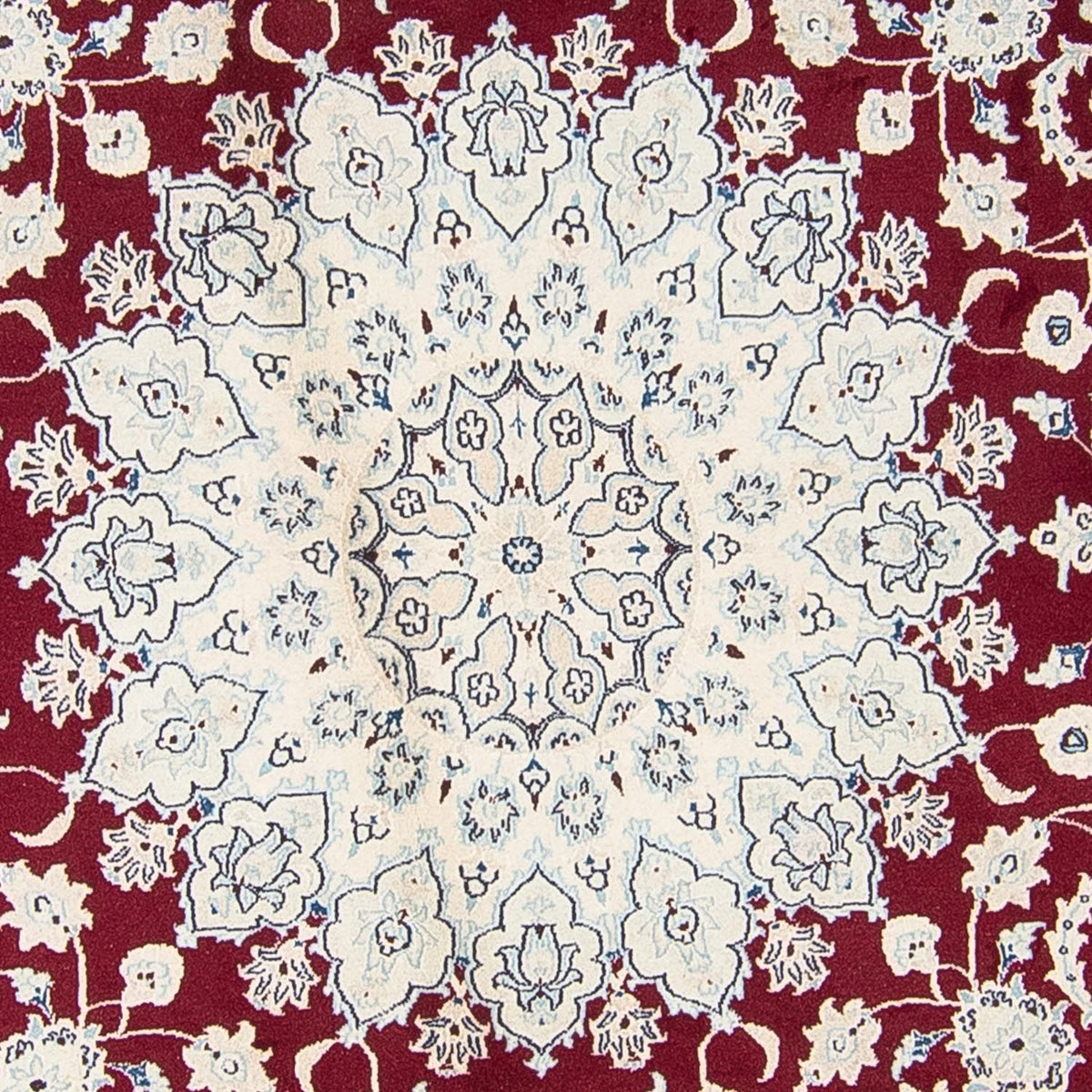 Perser Rug - Nain round  - 300 x 300 cm - dark red