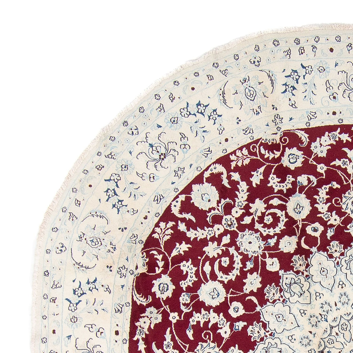 Perser Rug - Nain round  - 300 x 300 cm - dark red