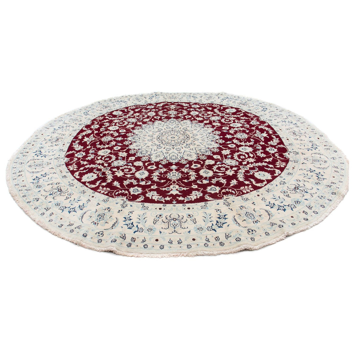Perser Rug - Nain round  - 300 x 300 cm - dark red