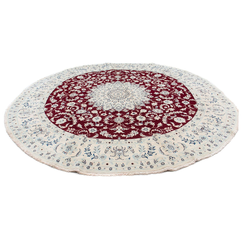 Perser Rug - Nain round  - 300 x 300 cm - dark red