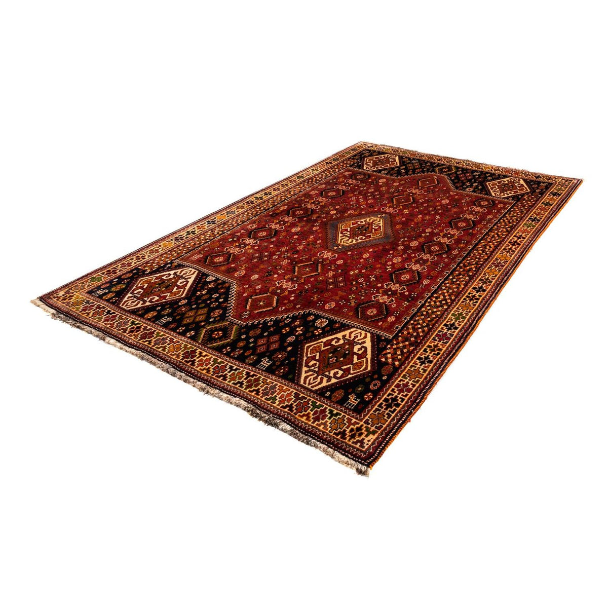 Perser Rug - Nomadic - 284 x 168 cm - dark red