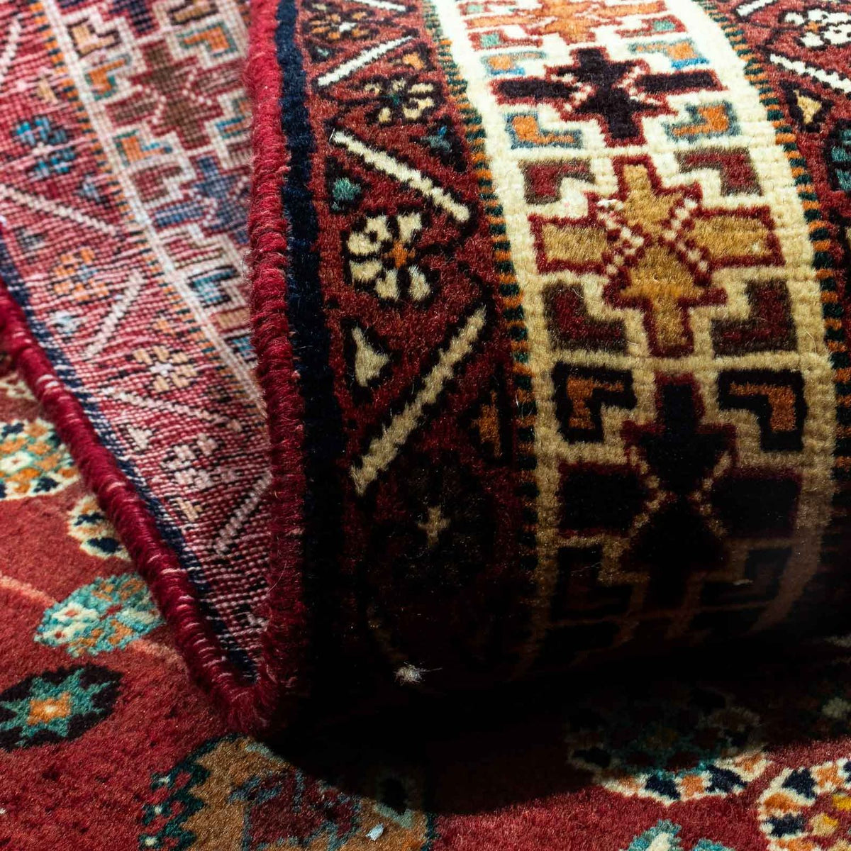 Perser Rug - Nomadic - 277 x 173 cm - dark red