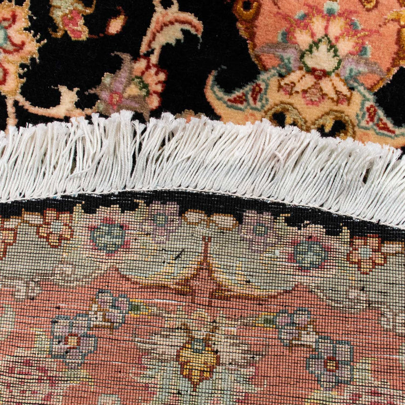 Perser Rug - Tabriz - Royal round  - 100 x 100 cm - dark blue