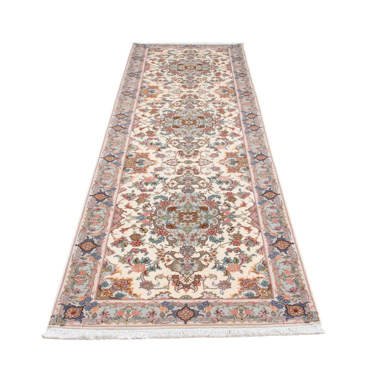 Runner Perser Rug - Tabriz - Royal - 355 x 92 cm - beige
