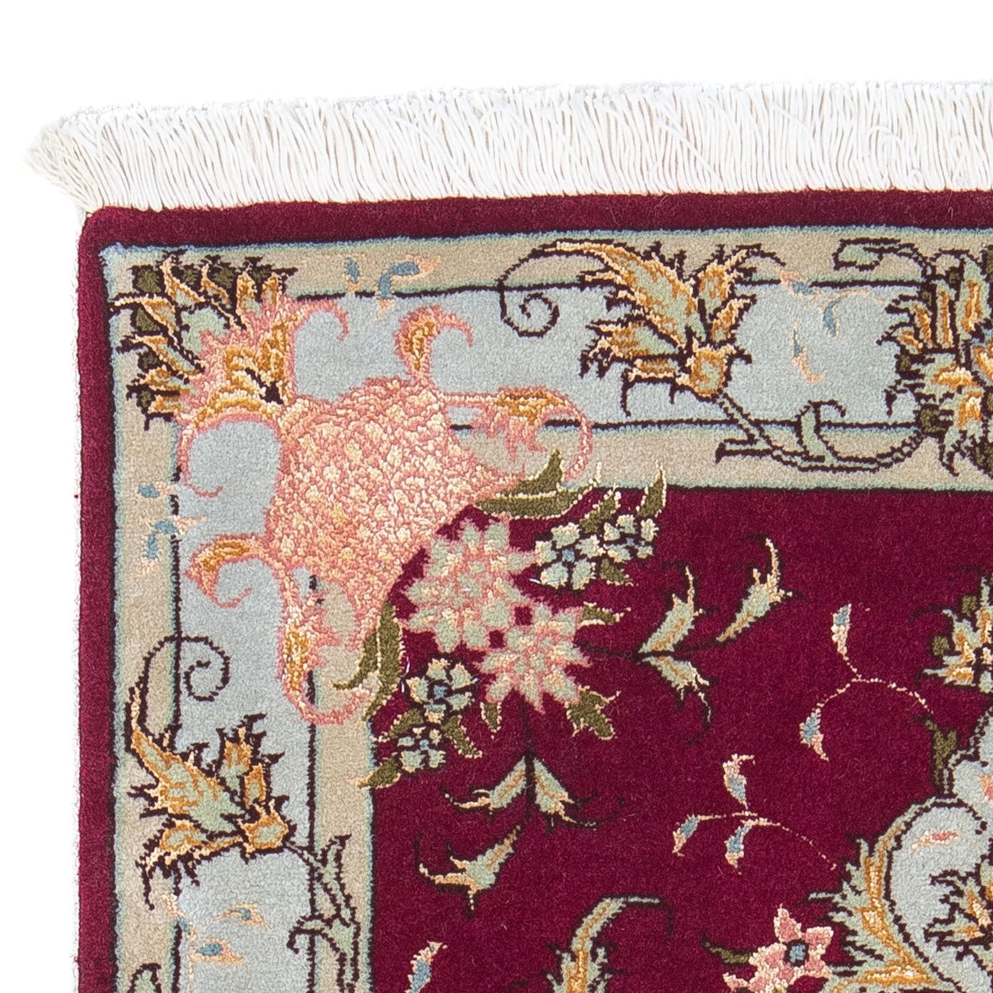 Tabriz - 50 Raj Rug 90x60cm - Persian Rugs