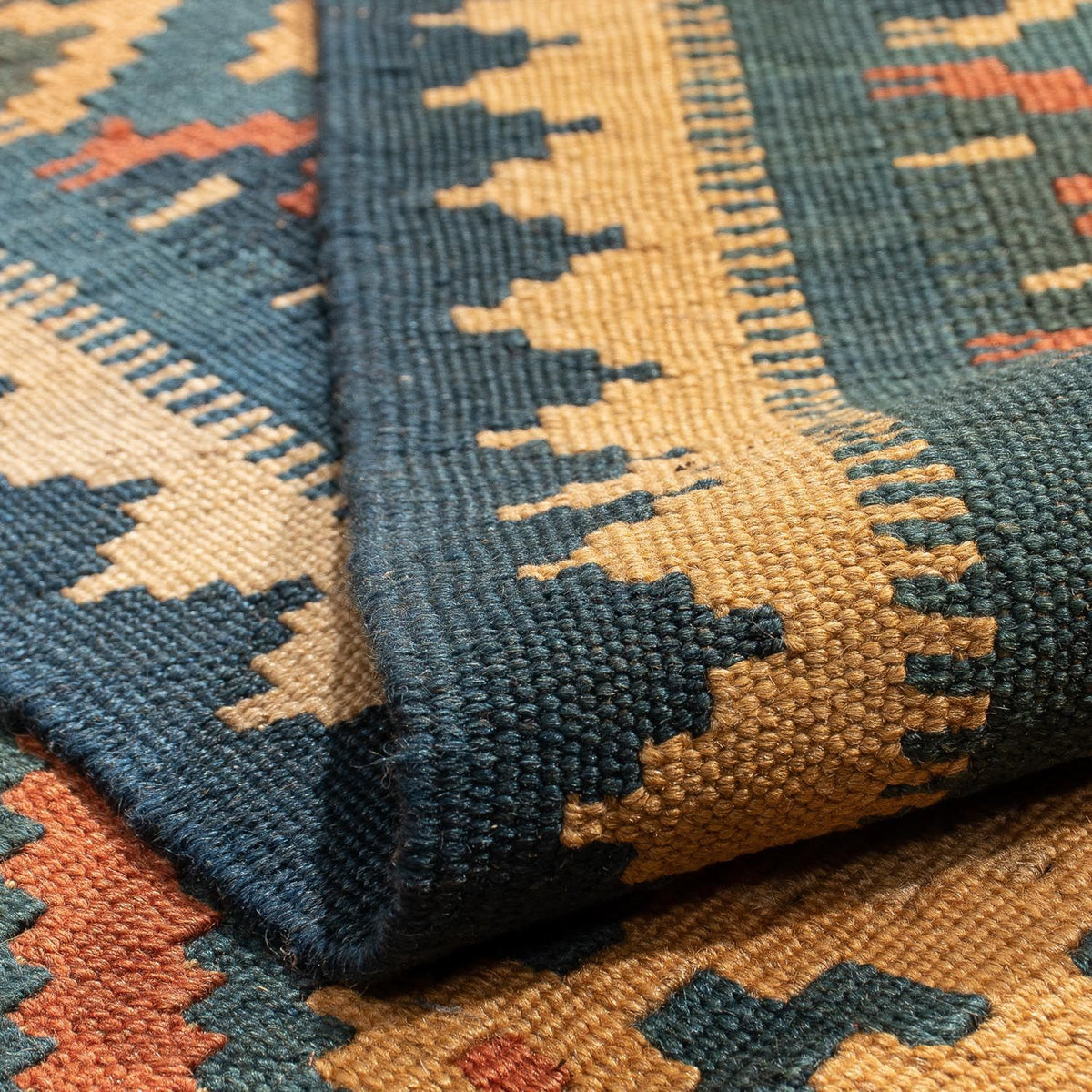 Kelim Rug - Oriental - 198 x 148 cm - dark red