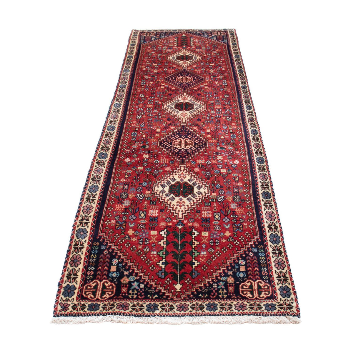 Runner Perser Rug - Nomadic - 297 x 77 cm - dark red