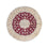 Perser Rug - Nain round  - 246 x 246 cm - dark red