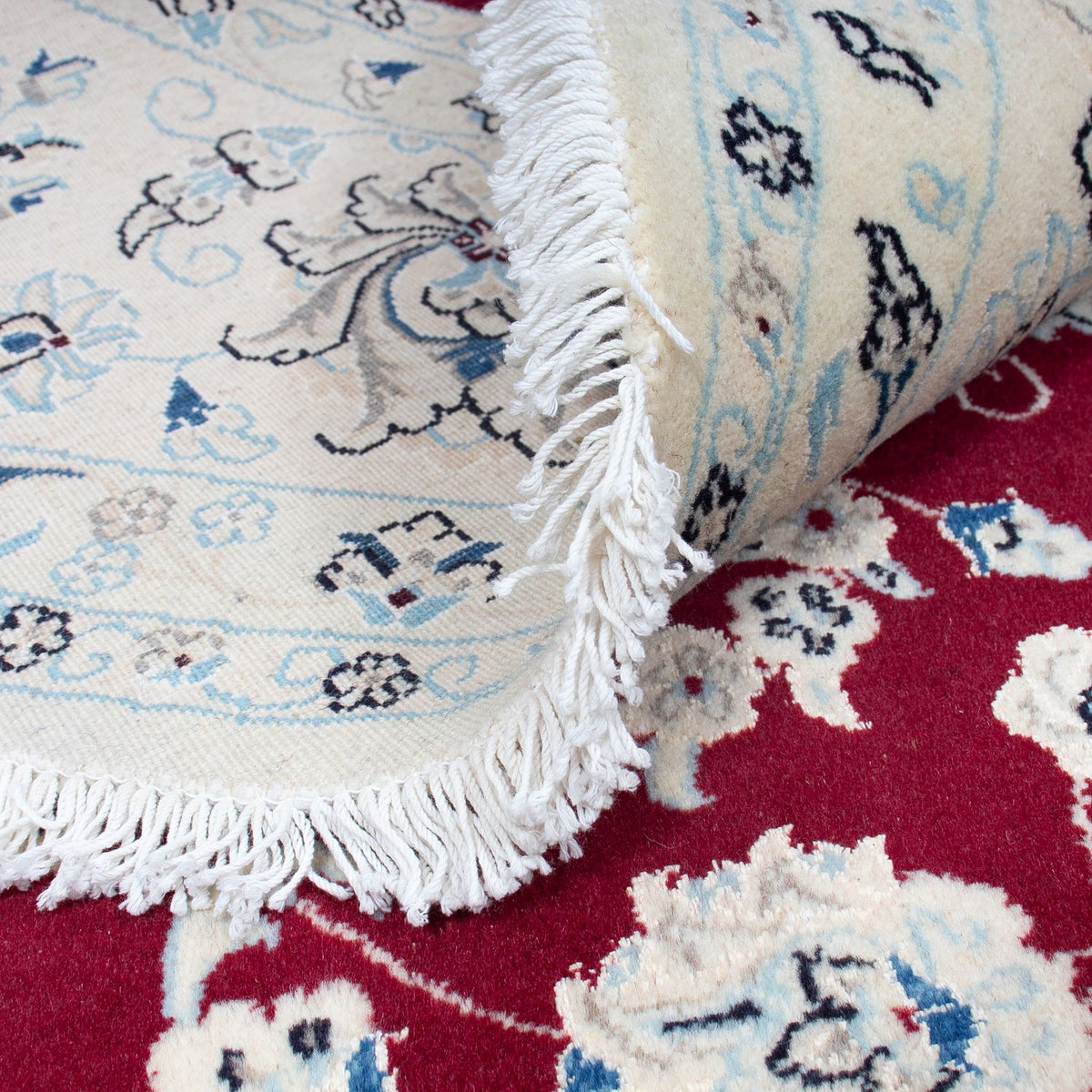 Perser Rug - Nain round  - 302 x 302 cm - dark red