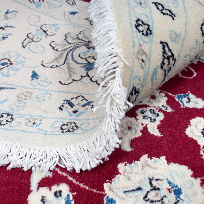 Perser Rug - Nain round  - 302 x 302 cm - dark red