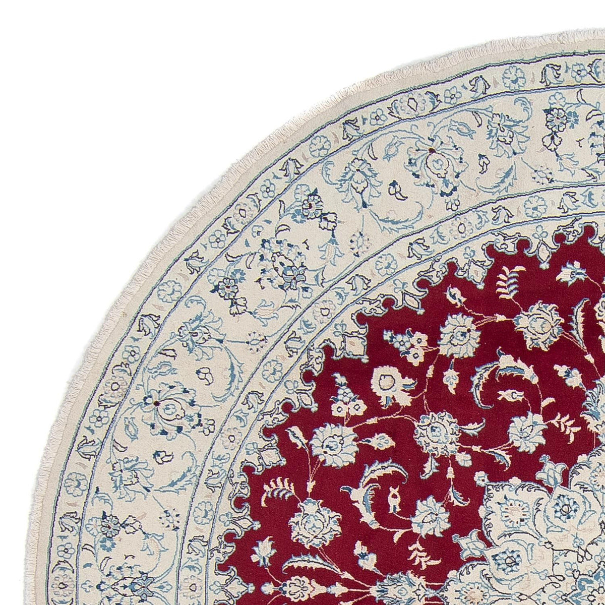 Perser Rug - Nain round  - 290 x 290 cm - dark red