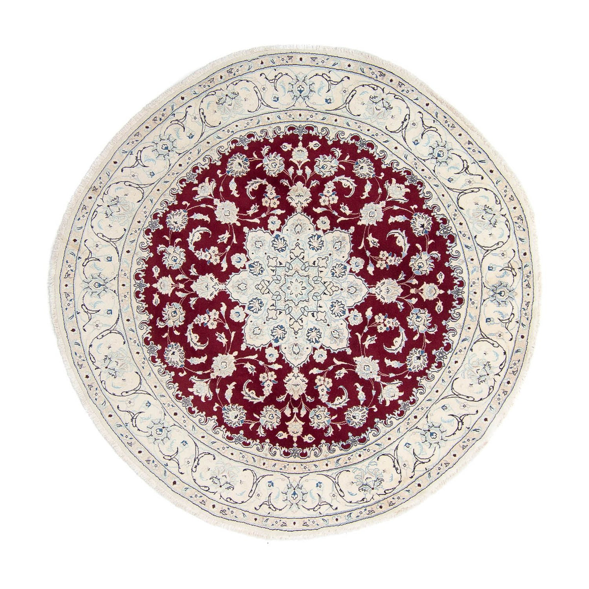 Perser Rug - Nain round  - 250 x 250 cm - dark red