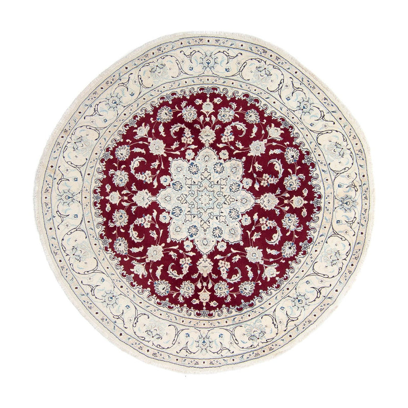 Perser Rug - Nain round  - 250 x 250 cm - dark red