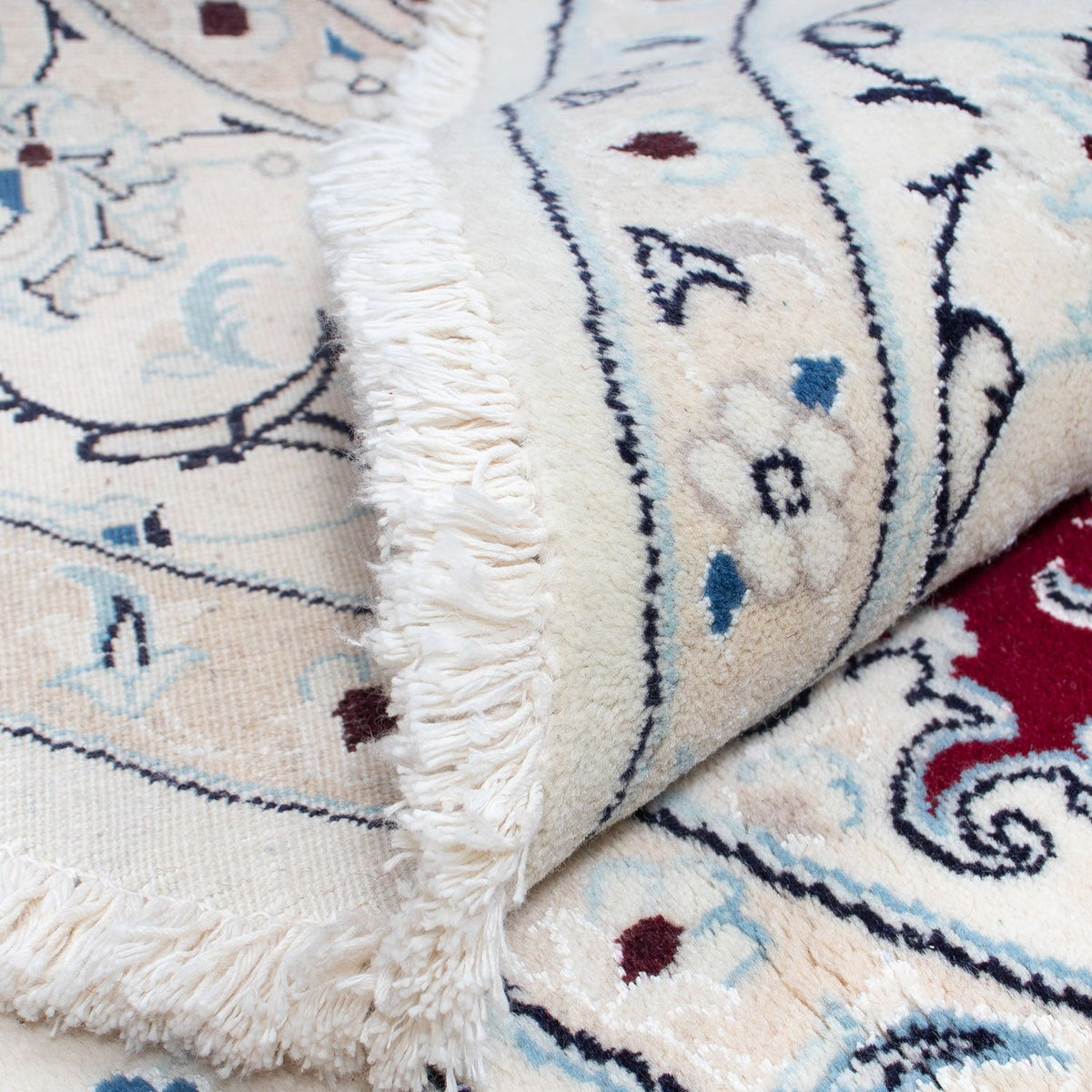 Perser Rug - Nain round  - 250 x 250 cm - dark red