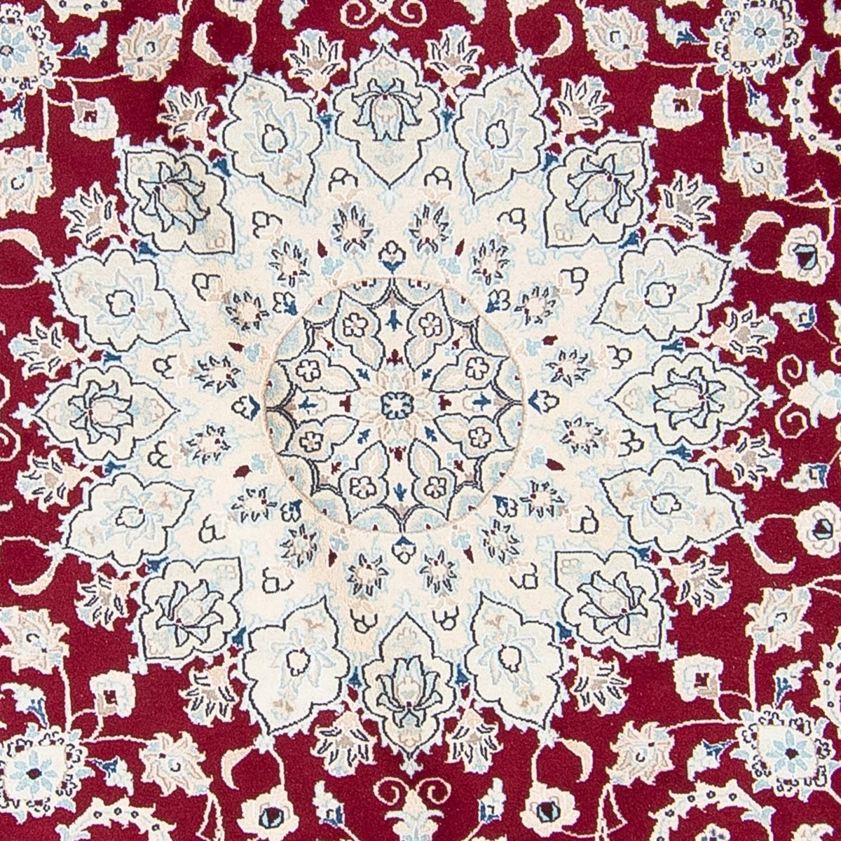 Perser Rug - Nain round  - 295 x 295 cm - dark red