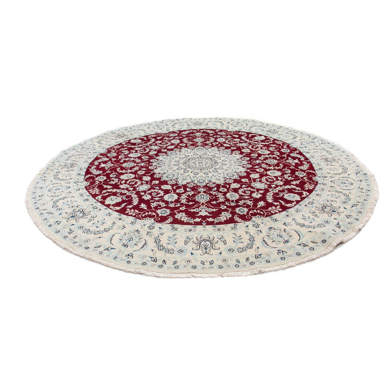 Perser Rug - Nain round  - 295 x 295 cm - dark red