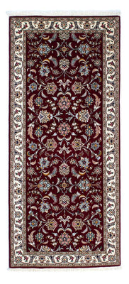 Runner Perser Rug - Tabriz - Royal - 205 x 88 cm - dark red