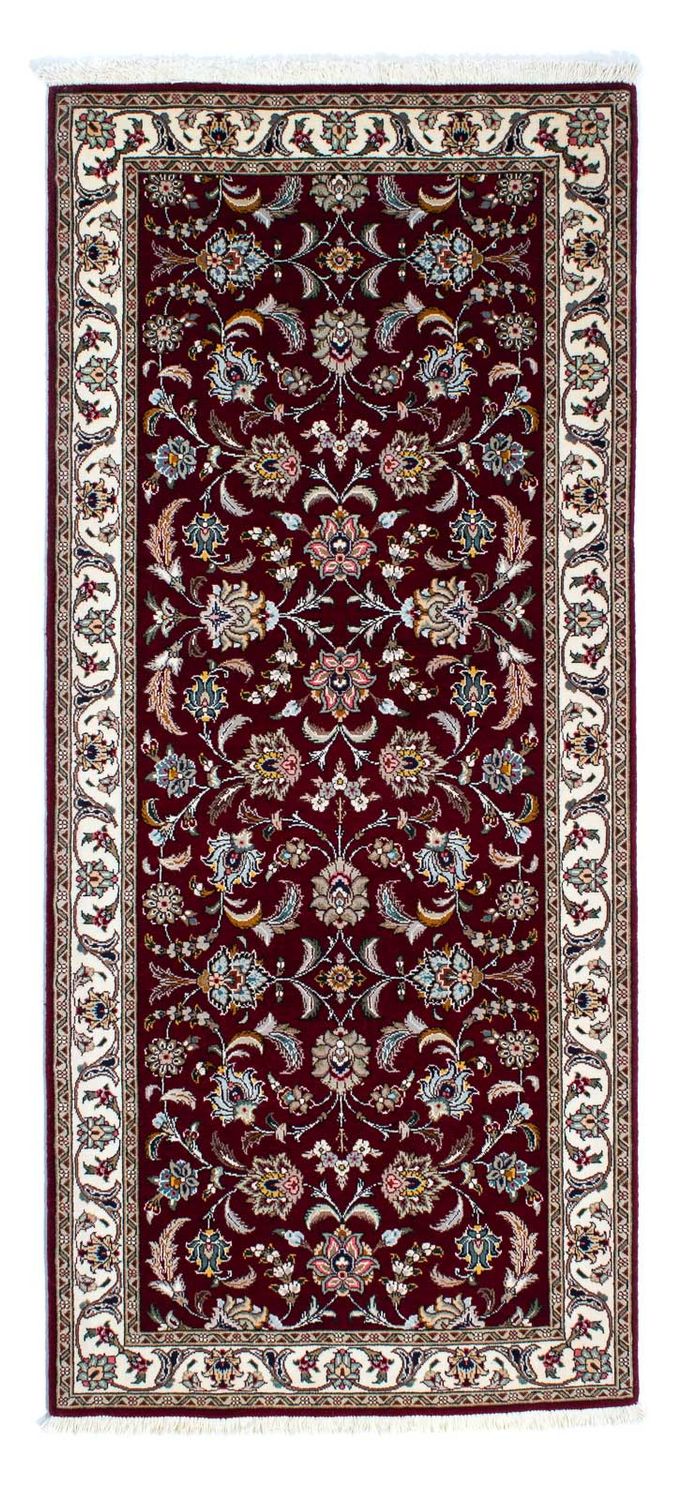 Runner Perser Rug - Tabriz - Royal - 205 x 88 cm - dark red