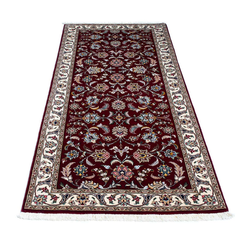 Runner Perser Rug - Tabriz - Royal - 205 x 88 cm - dark red