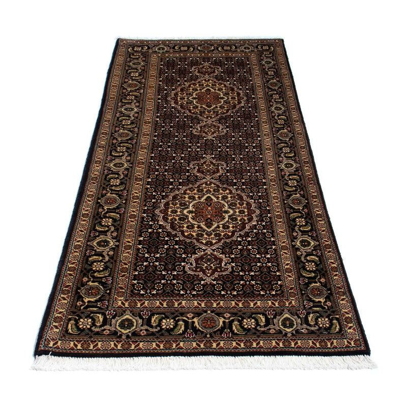 Runner Perser Rug - Tabriz - 201 x 77 cm - dark blue