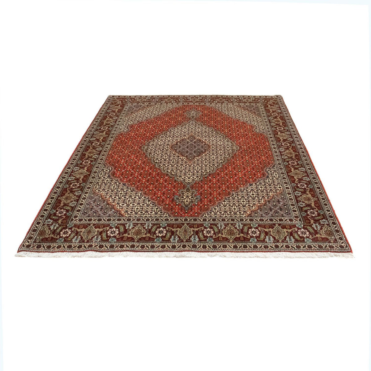 Perser Rug - Tabriz - 200 x 150 cm - dark red