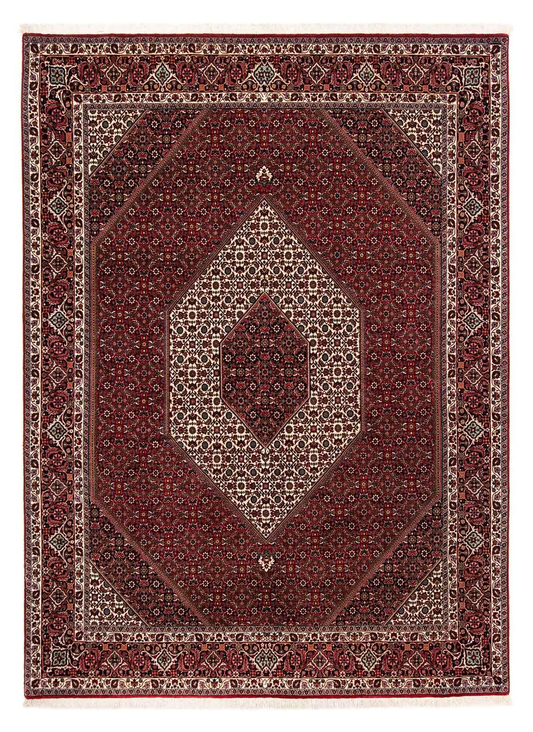 Perser Rug - Bidjar - 257 x 204 cm - dark red
