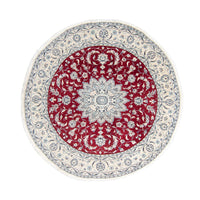 Perser Rug - Nain round  - 248 x 248 cm - dark red