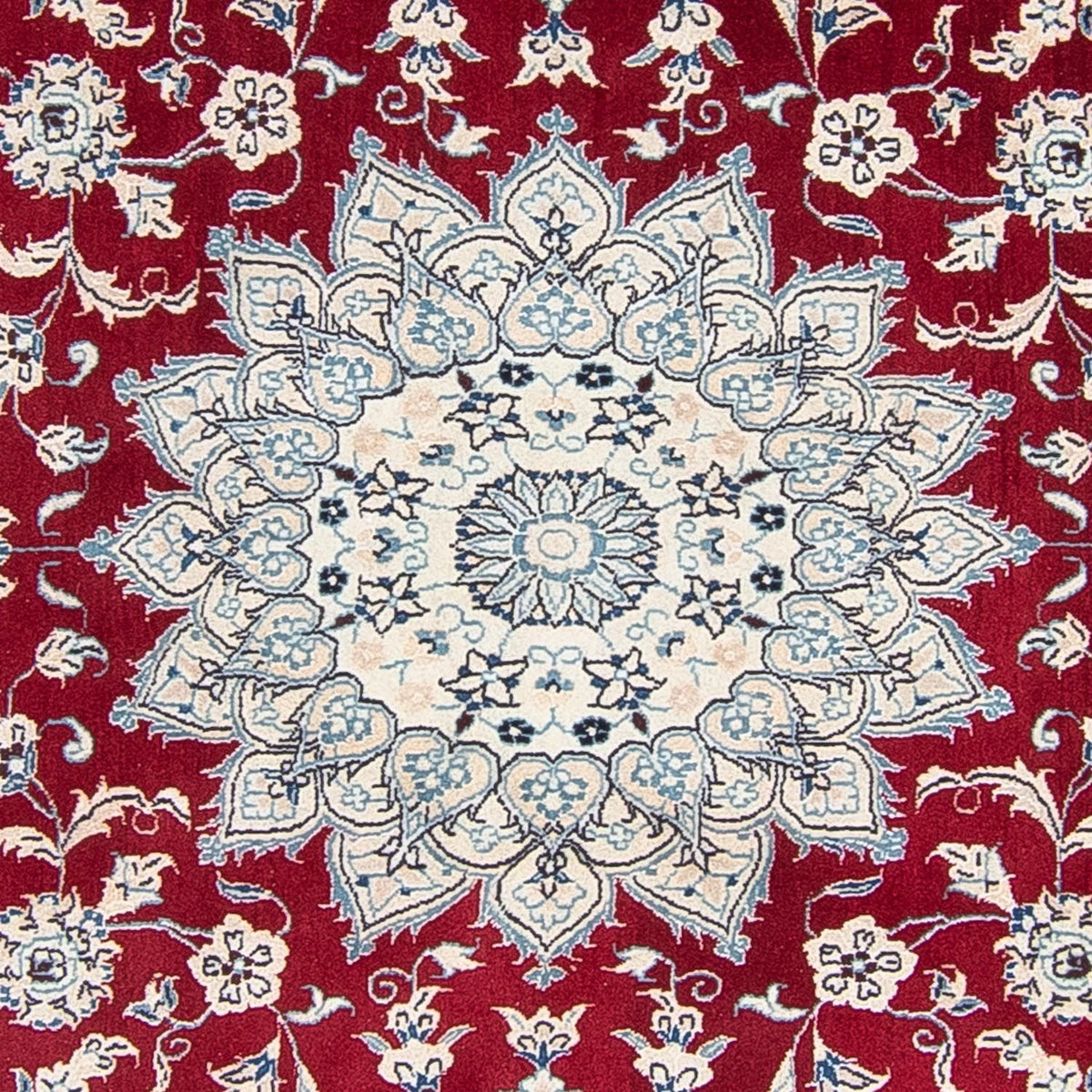 Perser Rug - Nain round  - 248 x 248 cm - dark red