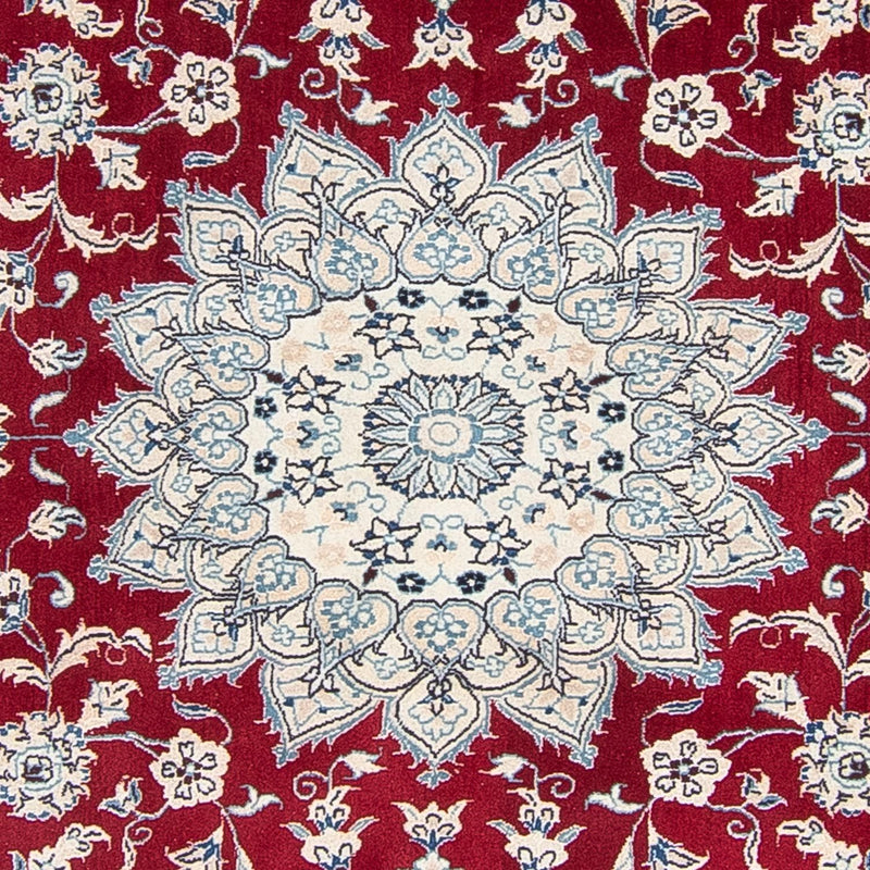 Perser Rug - Nain round  - 248 x 248 cm - dark red
