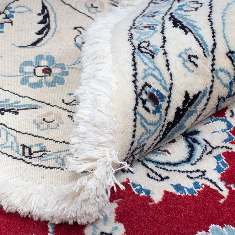 Perser Rug - Nain round  - 248 x 248 cm - dark red