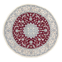 Perser Rug - Nain round  - 250 x 250 cm - dark red