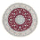 Perser Rug - Nain round  - 250 x 250 cm - dark red