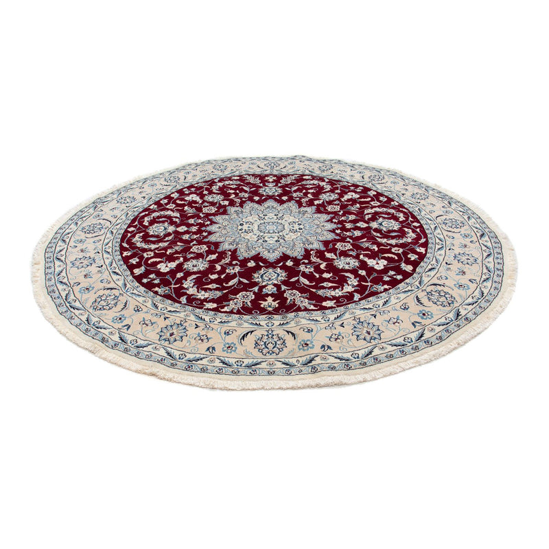 Perser Rug - Nain round  - 250 x 250 cm - dark red