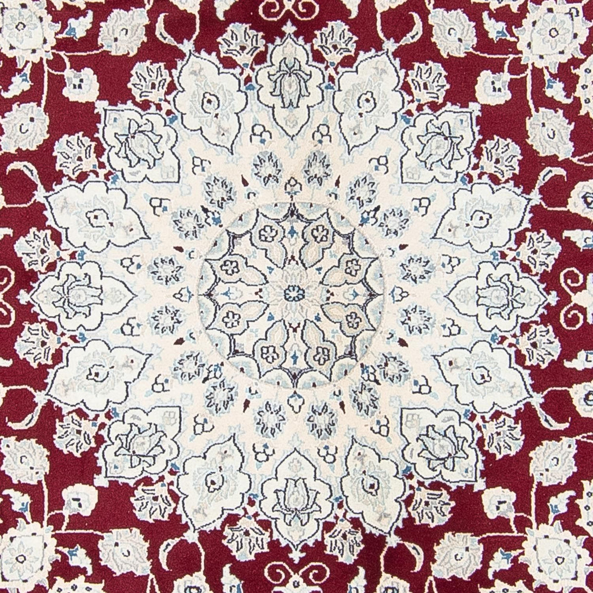 Perser Rug - Nain round  - 300 x 300 cm - dark red