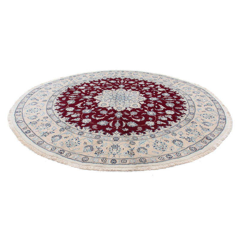 Perser Rug - Nain round  - 300 x 300 cm - dark red