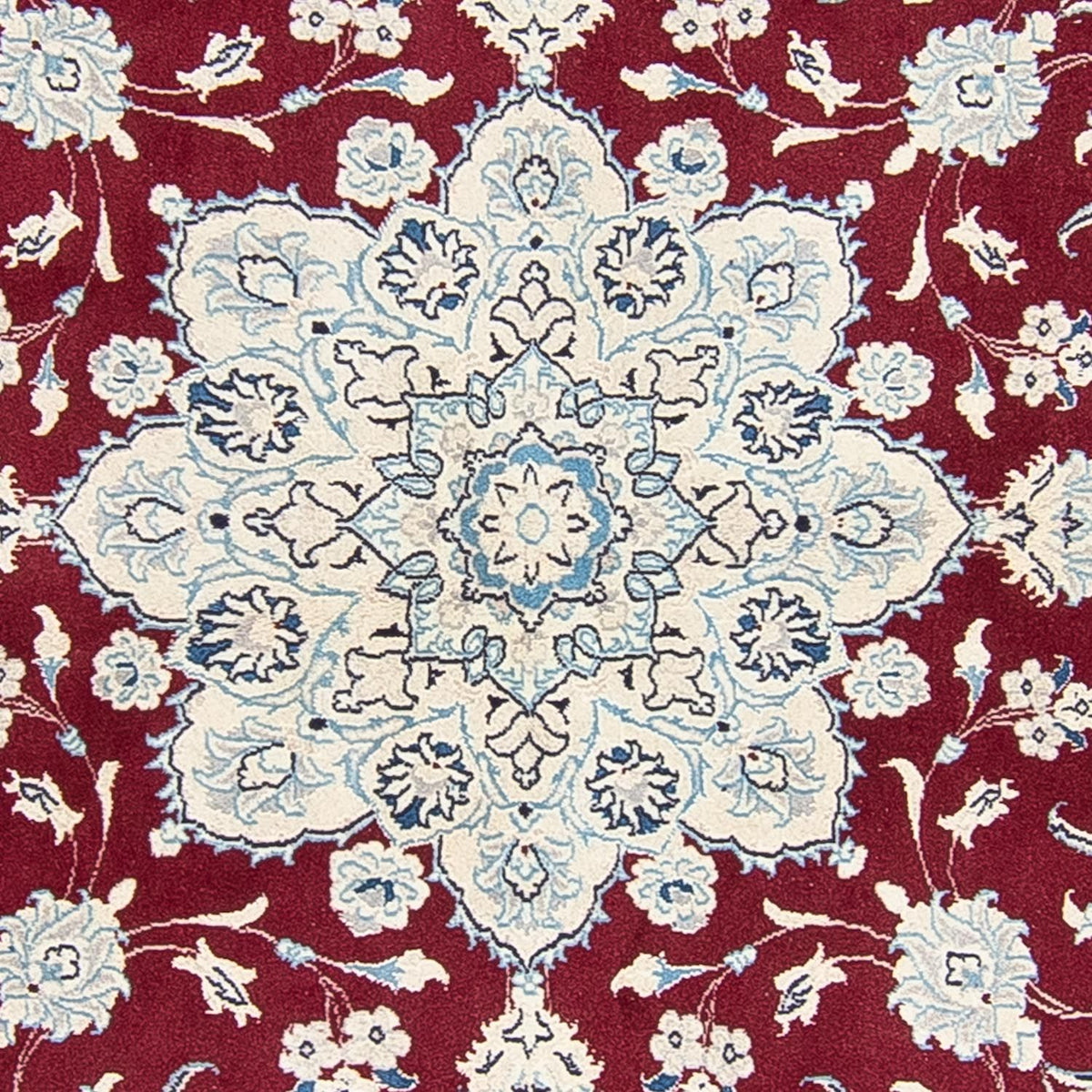 Perser Rug - Nain round  - 245 x 245 cm - dark red