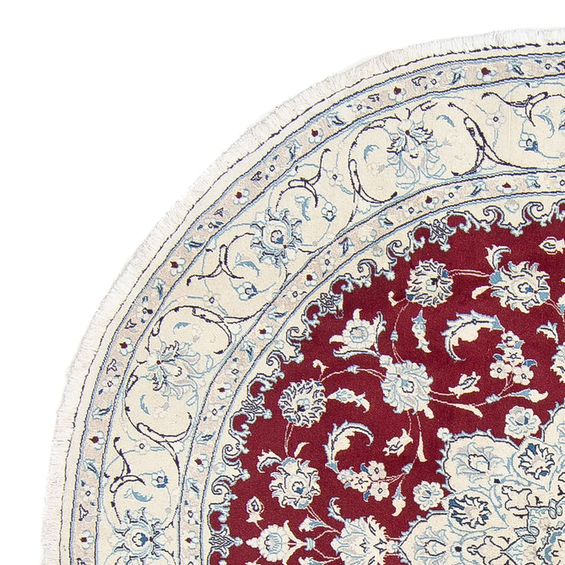 Perser Rug - Nain round  - 245 x 245 cm - dark red
