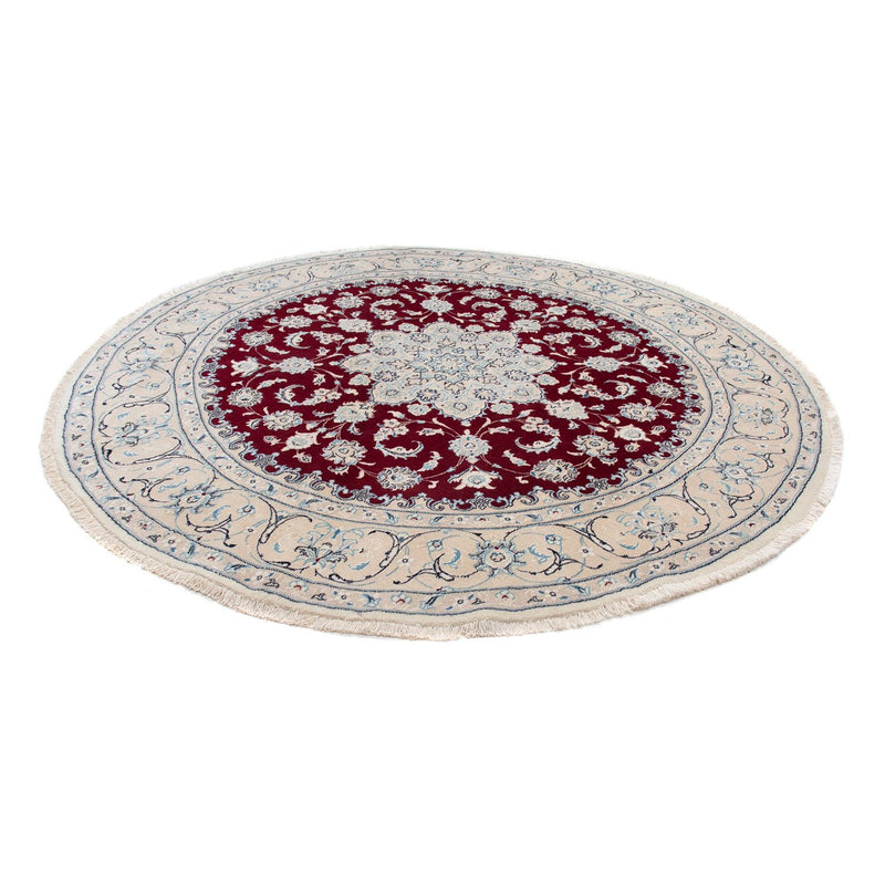 Perser Rug - Nain round  - 250 x 250 cm - dark red