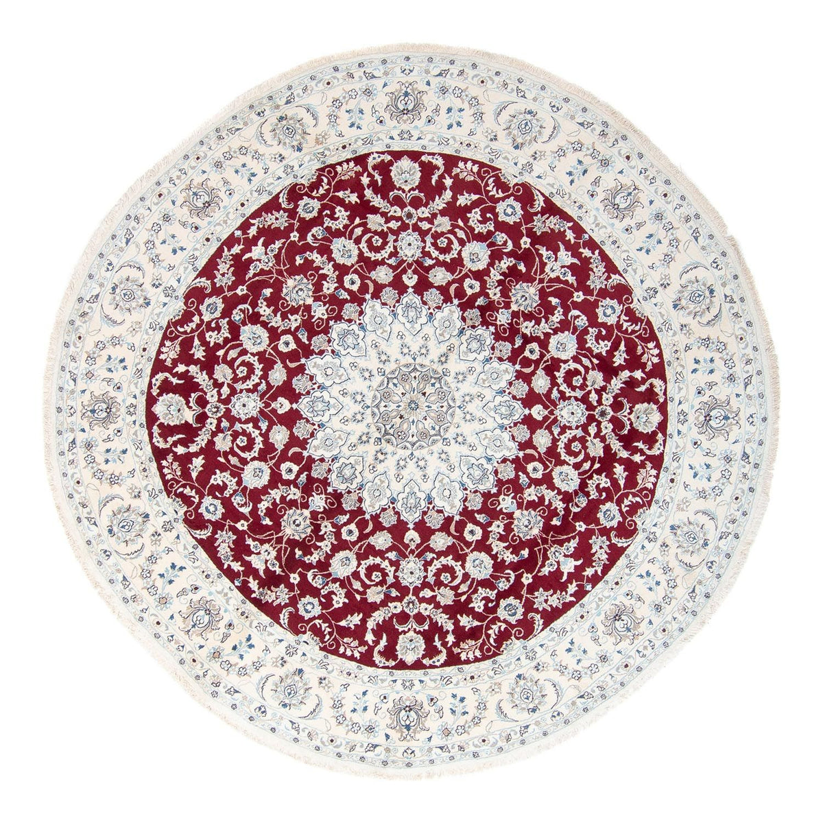Perser Rug - Nain round  - 300 x 300 cm - dark red