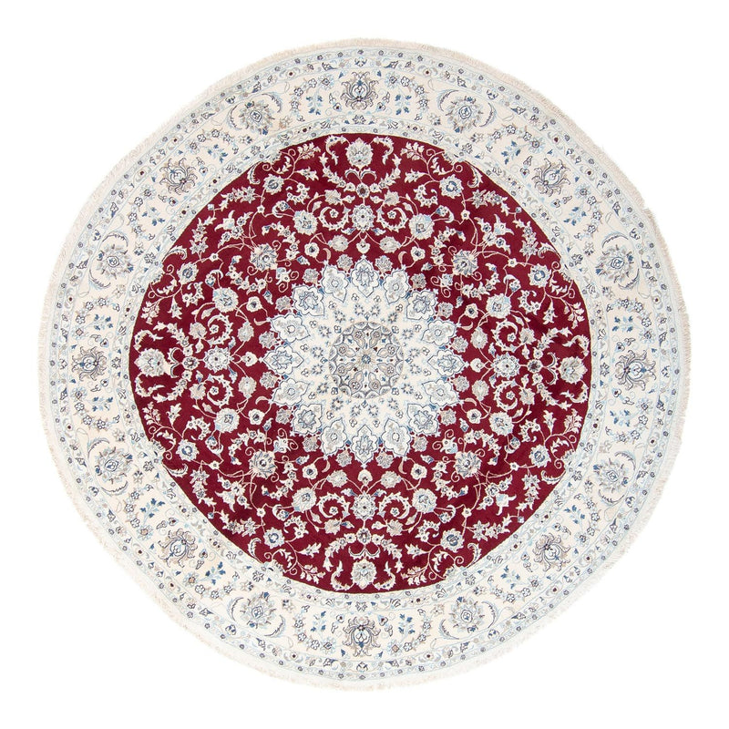 Perser Rug - Nain round  - 300 x 300 cm - dark red