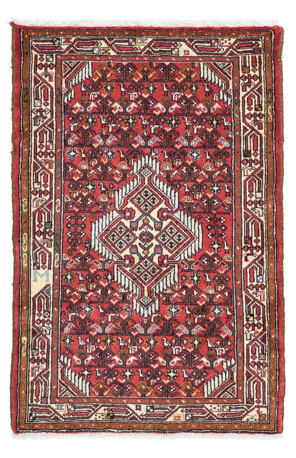 Perser Rug - Nomadic - 125 x 80 cm - red